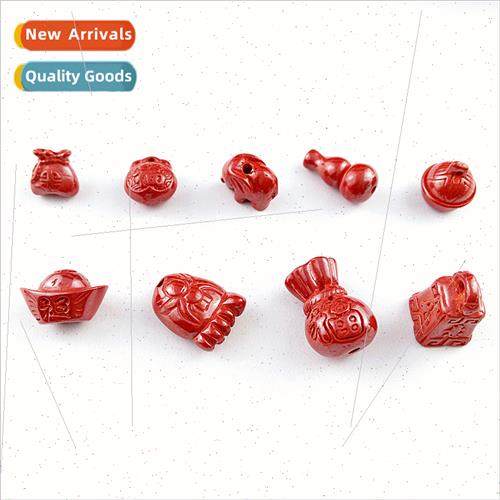 Cinnabar Gourd Money Bag Pendant Imperial SYuanbao Elephant