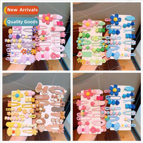 Children sweet hair clip headdress girls side bangs clip gir