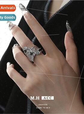 Lava Crystal Ring No Color Loss che Europe Diablo Hip Hop In