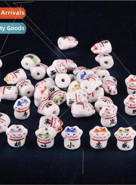 Complementary words at will stall ceramic diy jewelry creati