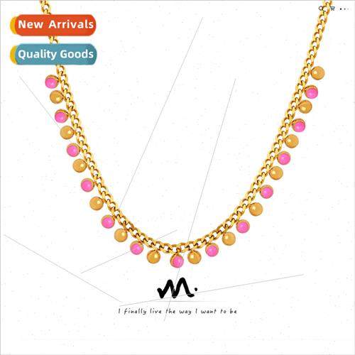 23 years new small multicolor oil drop bead pendant tassel n