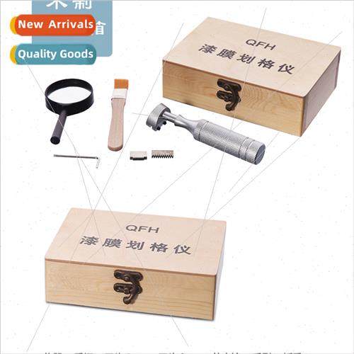 QFH Scribing Tester Wooden Box Paint Scribe Hundred Grid Kni