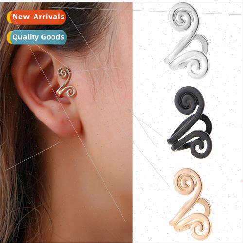 Korea fashion circle earrings buckle creative wild geometric