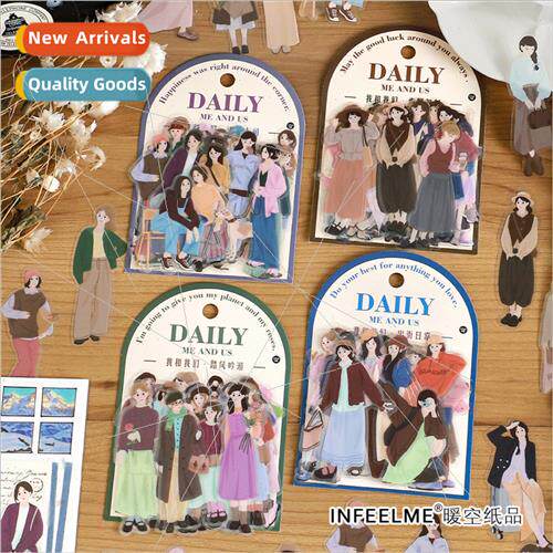 Me Us PET Sticker Pack Salt Cute Characters Handbook Book De