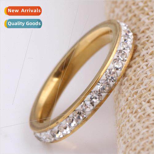 Europe ins new fashion simple 3043MM diamond ring students h