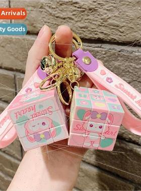 na Fox Rubik Cube schoolbag pendant doll cartoon keychain cr