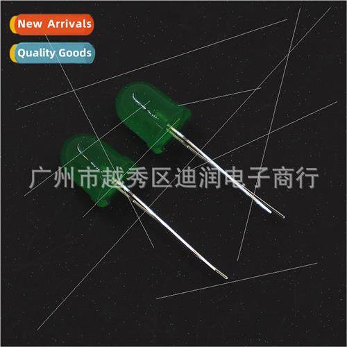 F10 10mm green hair emerald green light round head wh edge l