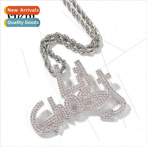 Hip hop Europe fashion men women letter necklace pendant nd