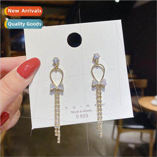 s925 Koreaearrings fashion cold wind earrings female earring
