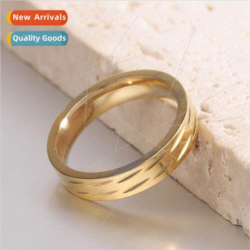 mple Wave Ring Gold Ring Stainless Steel Women Ring Men Wome