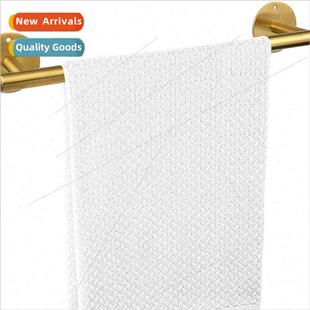 No-Punch Towel Rack 304 Brushed ngle Bar Black Bathroom Bath