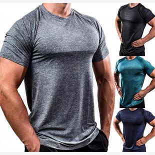 Quick-drying short-sleeved T-shirts弹力紧身速干短袖运动T恤男