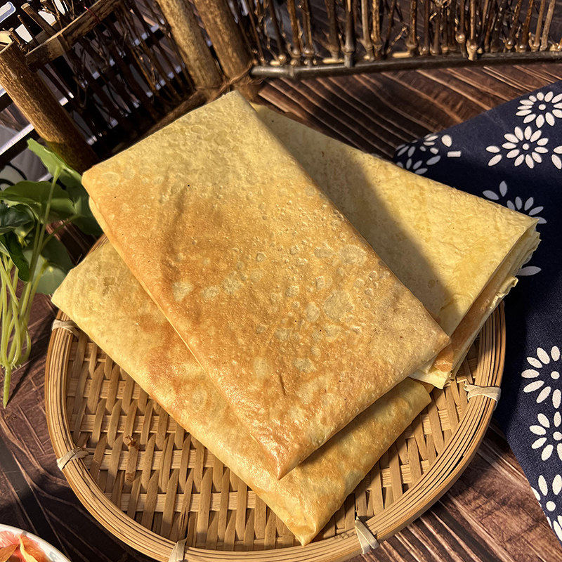 豆腐锅巴安徽宣城特产豆浆皮农家风味豆皮炒菜烫火锅麻辣粉丝
