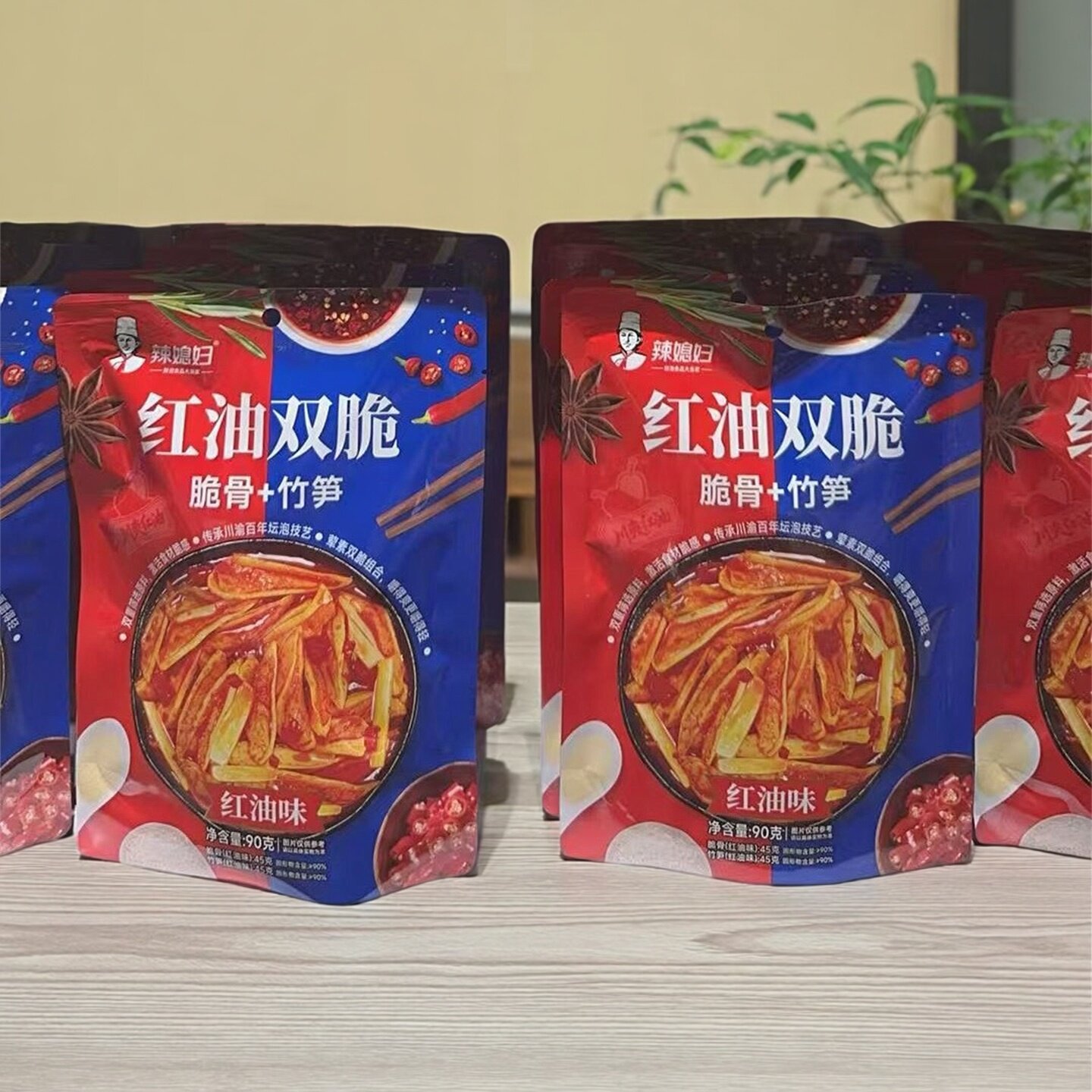 辣媳妇脆骨加竹笋红油山椒味独立装网红休闲解馋学生追剧小吃零食