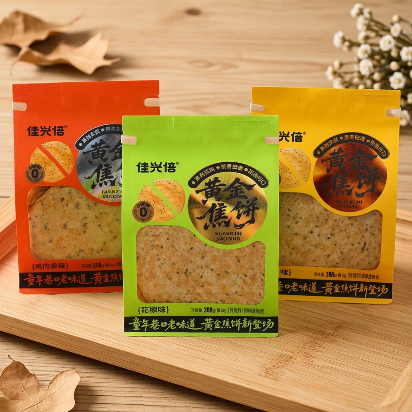 山东特产佳兴倍黄金焦饼袋装图片