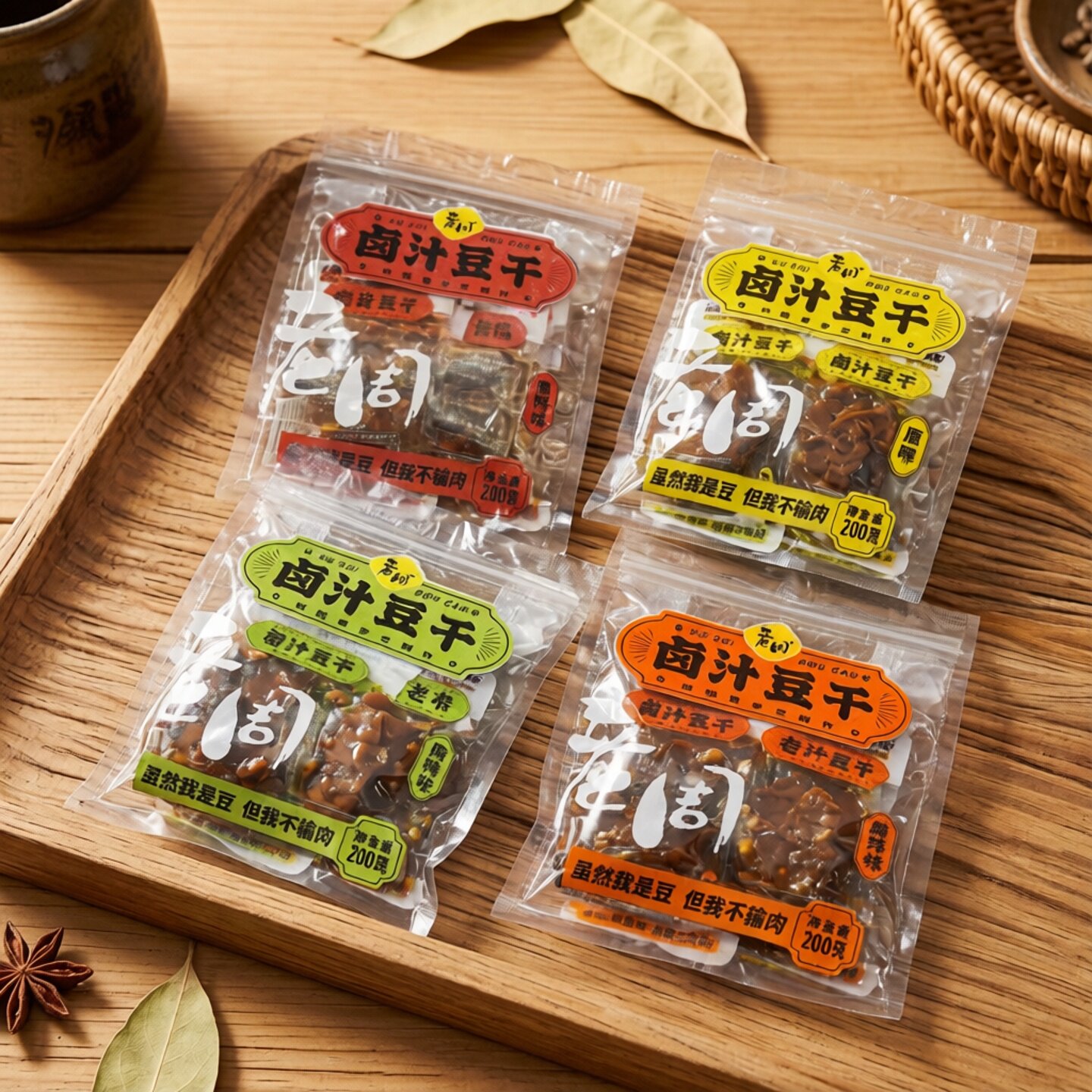 老周卤汁豆干豆腐干香辣味