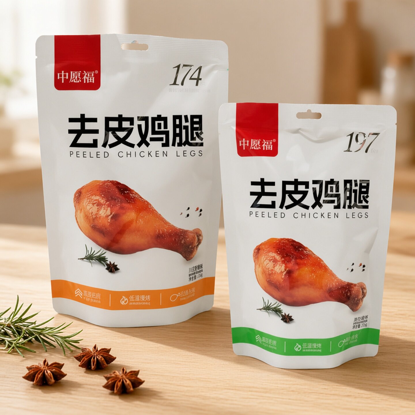 中愿福去皮鸡腿卤味零食