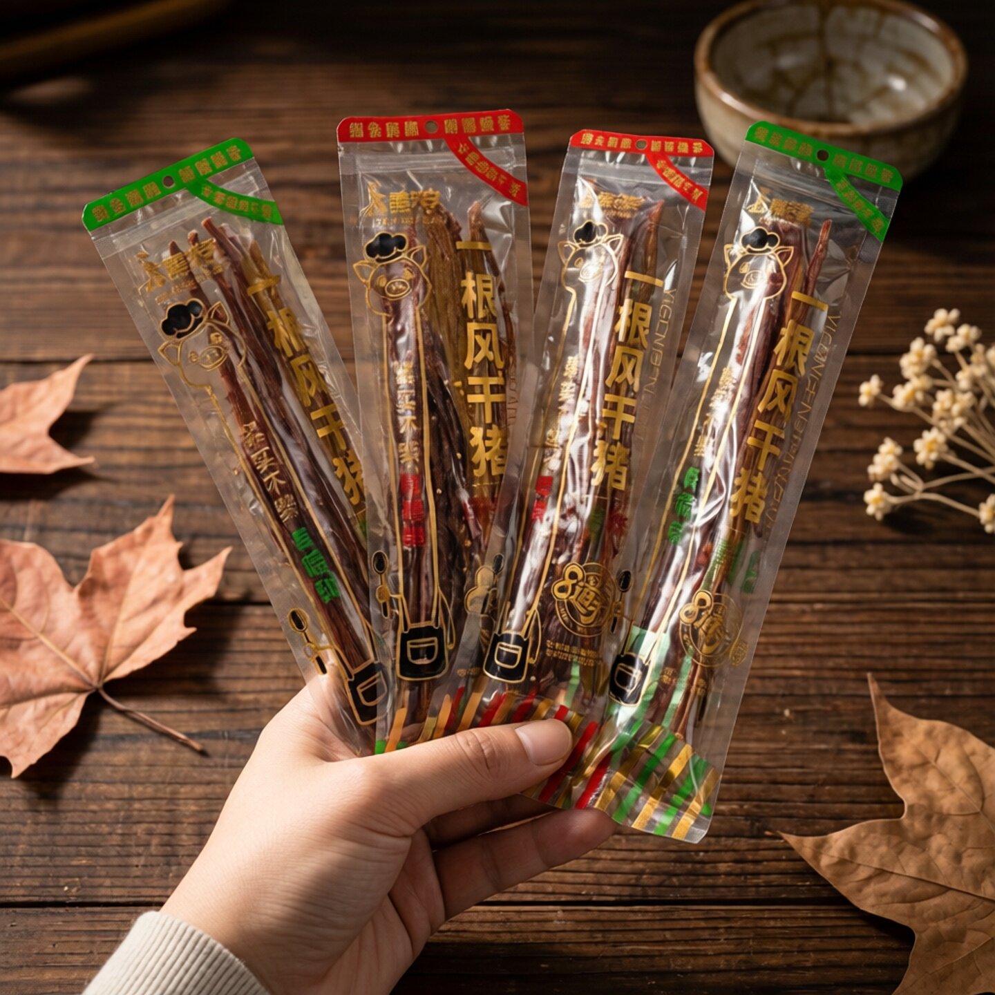 臻夫子一根风干猪肉条解馋追剧