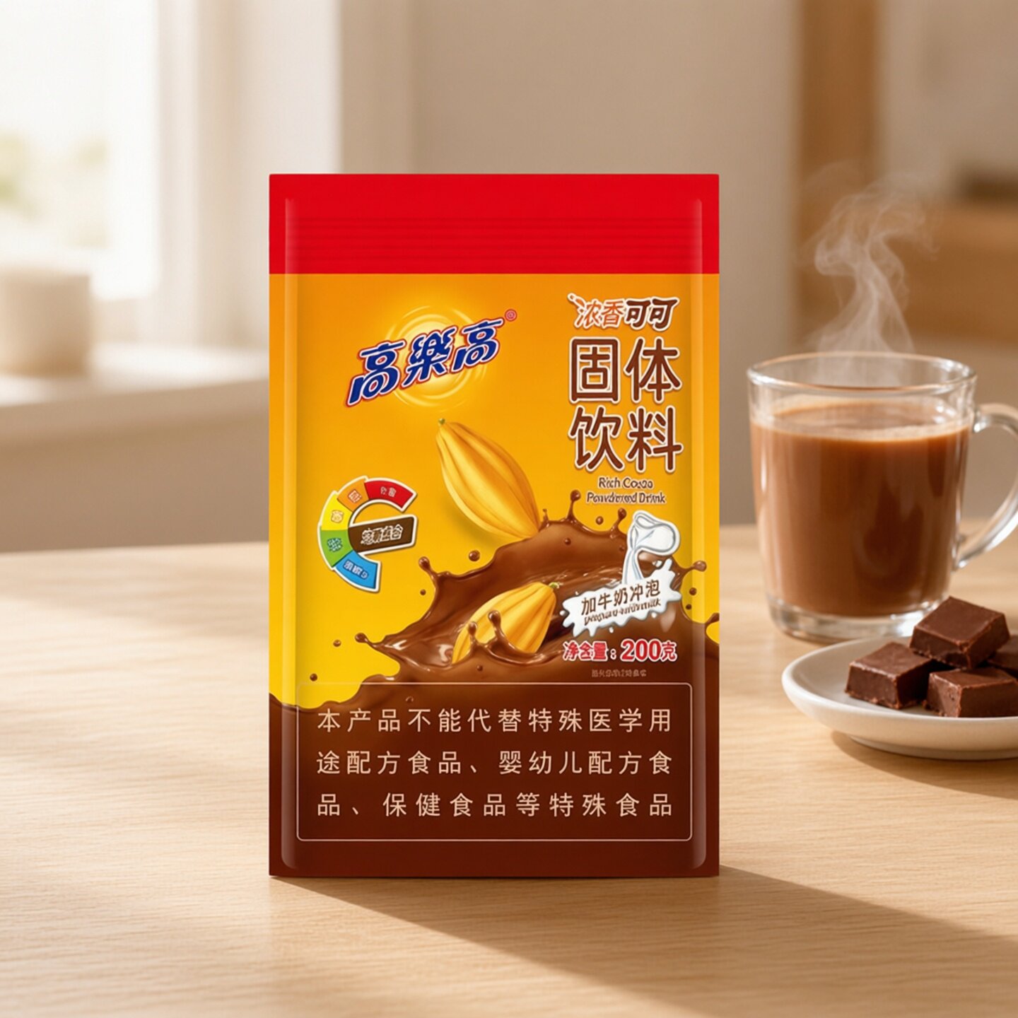 高乐高可可粉浓香冲饮200g怀旧