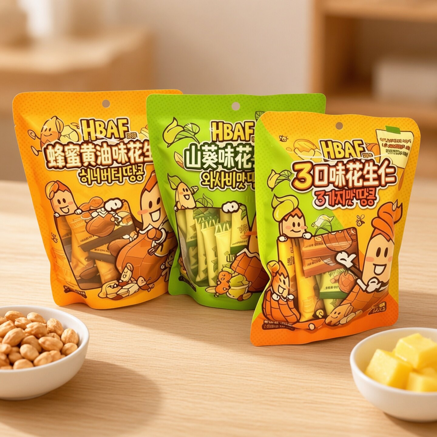 hbaf芭蜂蜂蜜黄油味花生仁70g