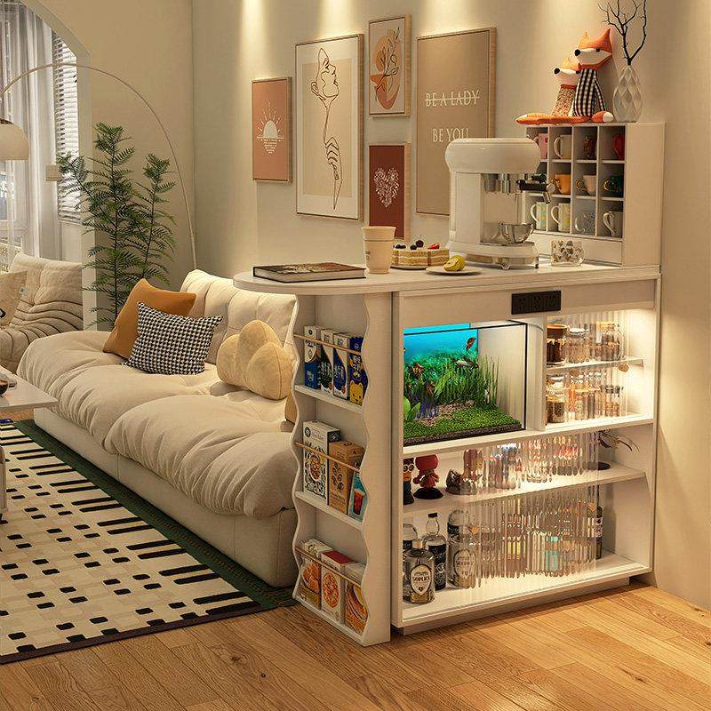 奢屋家俱 全实木伸缩吧台桌沙发边隔断柜小户型客厅收纳柜酒柜,住宅家具,吧台,淘宝优惠券,粉丝福利购,淘宝优惠卷