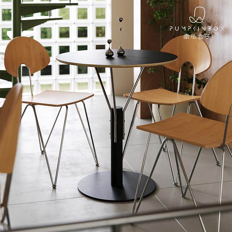 餐桌商用咖啡厅烘焙店奶茶店桌椅组合休息区小桌子接待圆形洽谈桌,住宅家具,板木餐桌,淘宝优惠券,粉丝福利购,淘宝优惠卷