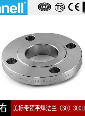 SO 300LB 304不锈钢带颈平焊法兰B16.5美标HGT20615天佑管业131