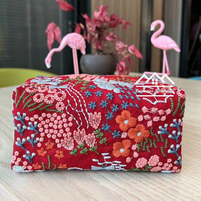 刺绣纸巾盒棉麻抽纸盒车用纸巾套车载可挂结婚喜庆摆件软装收纳盒,汽车用品/电子/清洗/改装,车用纸巾盒/套,淘宝优惠券,粉丝福利购,淘宝优惠卷