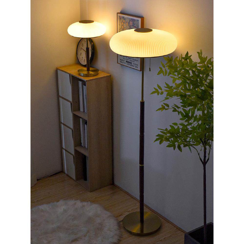 中古松茸台灯落地灯轻奢高级感客厅卧室书房床头灯LED护眼台灯