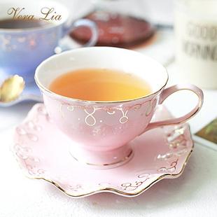 欧式 咖啡杯碟家用高档轻奢精致陶瓷法式 英式 下午茶红茶杯茶杯套装