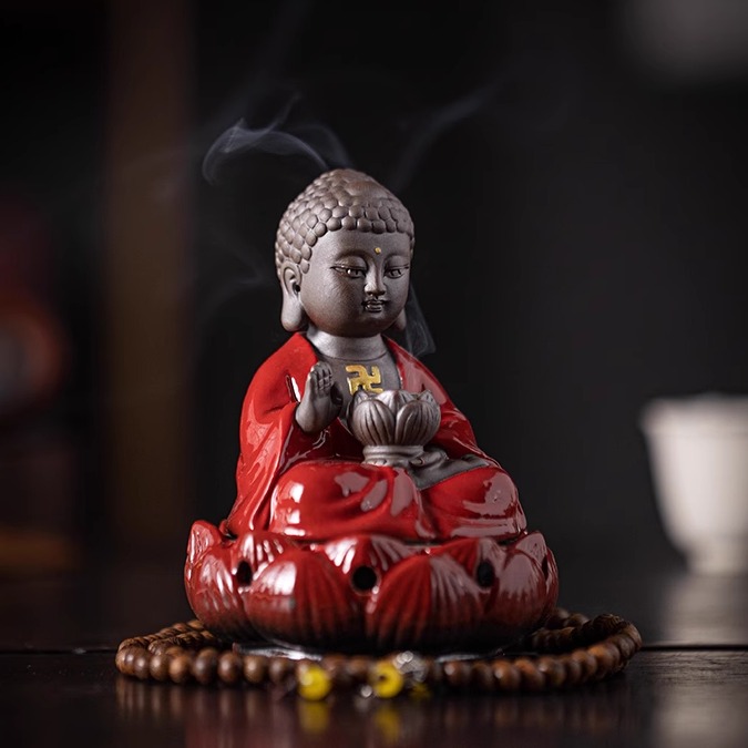 禅意陶瓷香炉家用室内香薰炉檀香炉熏香炉盘香炉香薰炉子佛像摆件