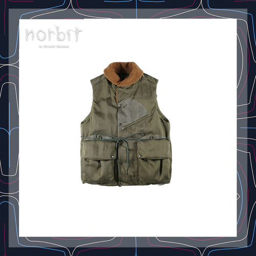 Norbit两穿领工装羽绒马甲男保暖