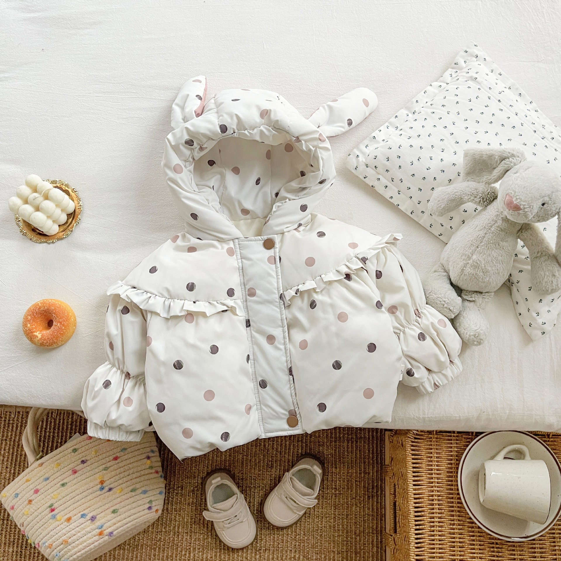 女童冬装羽绒服洋气小女孩冬季白鸭绒外套婴儿衣服保暖抗寒