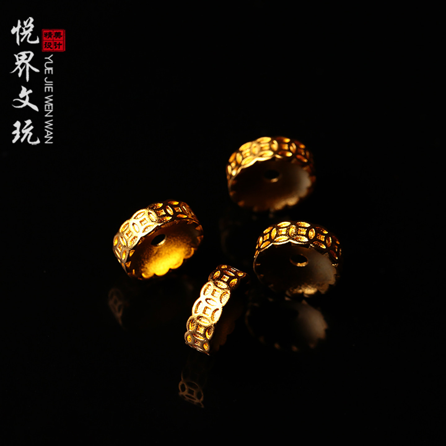 黄金色钱币卡环隔片垫片