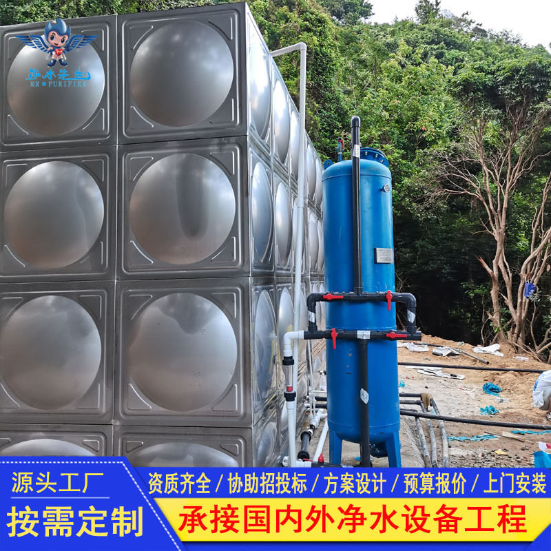 广西农村生活饮用水净化设备碳钢非标高效除浊除杂质井水过滤器