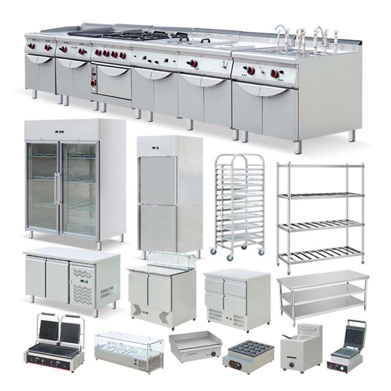 浦东整体厨房设备食堂厨房设备用具 不锈钢厨房设备油烟净化器