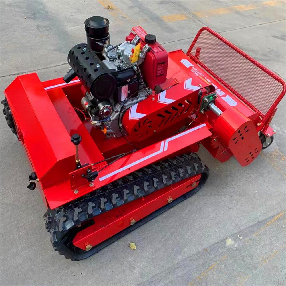 自走式遥控割草机燃油智能割草机器人履带山地果园除草开荒机