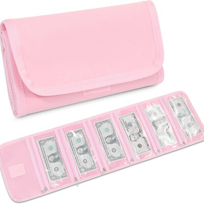 亚马逊折叠现金支票护照钱包Money Organizer Cash with 6 PK