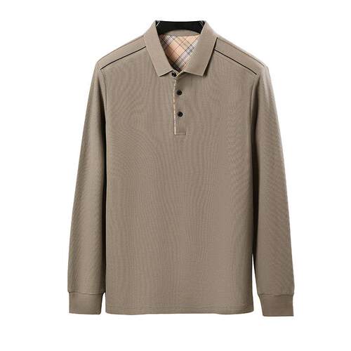 【君姐专享】男士气质纯棉高品质翻领格纹POLO衫 ZLW3033T