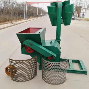 双沙克龙干草秸秆粉糠机多功能自动进料秸秆打糠铡草机玉米粉碎机