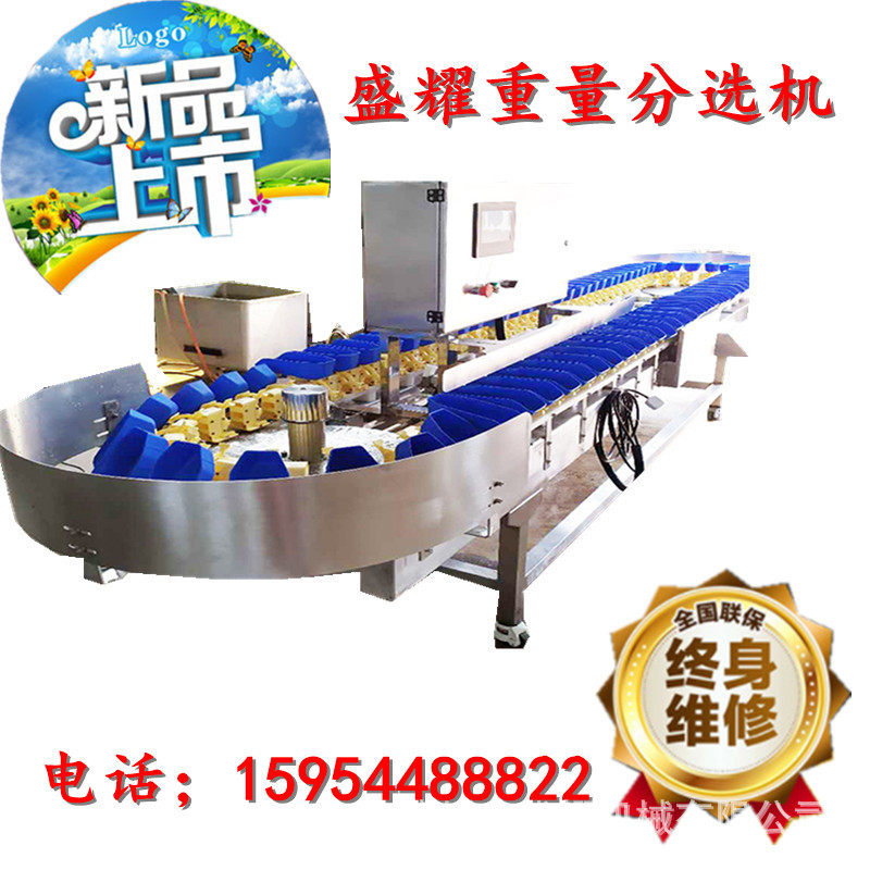 新型水产品自动分选机 橘子重量选果机 牡蛎全自动在线称重分拣机