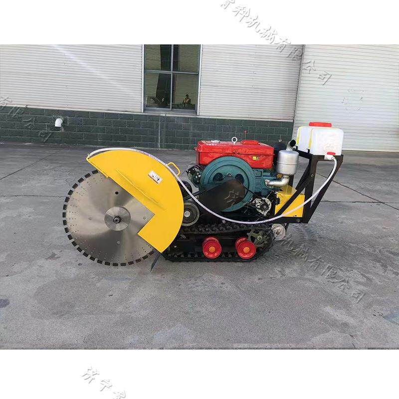 遥控式马路切割机双锯片柴油路面切缝机沥青路面修补坑槽切除机