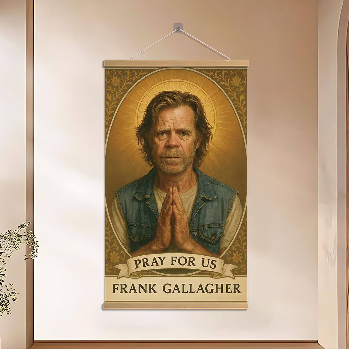 无耻之徒弗兰克人物海报装饰画像挂画房间寝室自我救赎油画布装饰