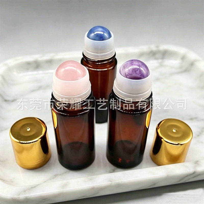 精油玻璃瓶30ml滚珠瓶粉