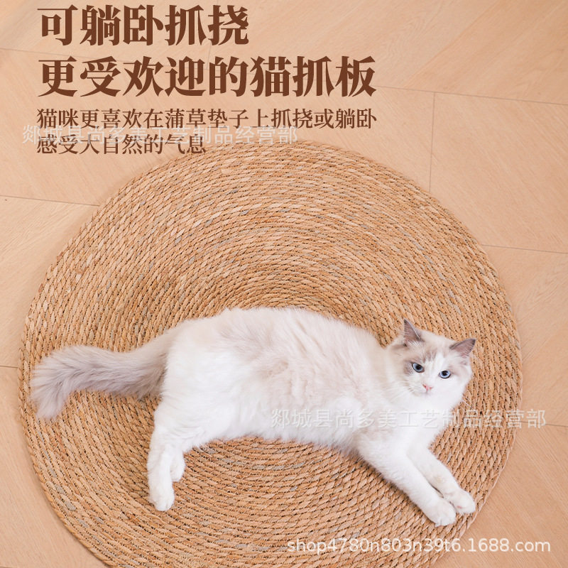 蒲草猫抓板大号猫玩具耐