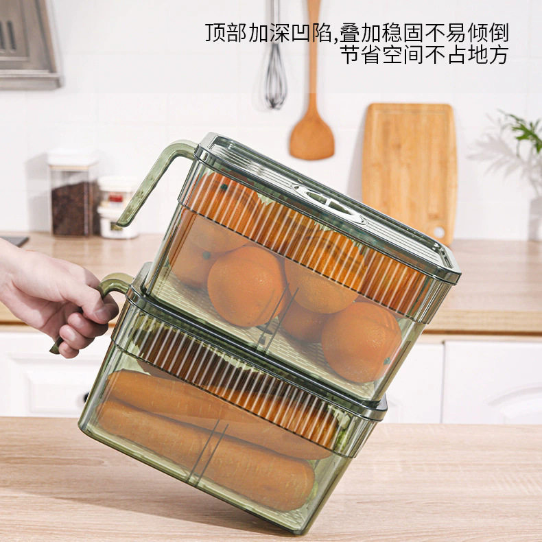 PET冰箱收纳盒储物盒大容
