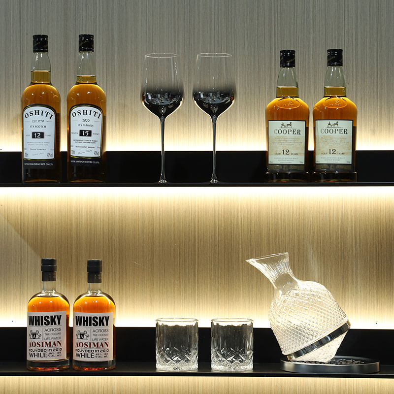 酒瓶真软装装饰道具酒柜高档红酒摆件样板房间洋真酒装饰品