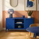 彩色铁艺电视柜家用客厅卧室简约现代靠墙落地储物柜多巴胺电视柜