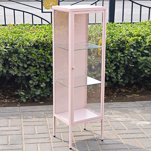 家用储物展示柜彩色盲盒模型手办墙角收纳柜客厅储物陈列玻璃痛柜