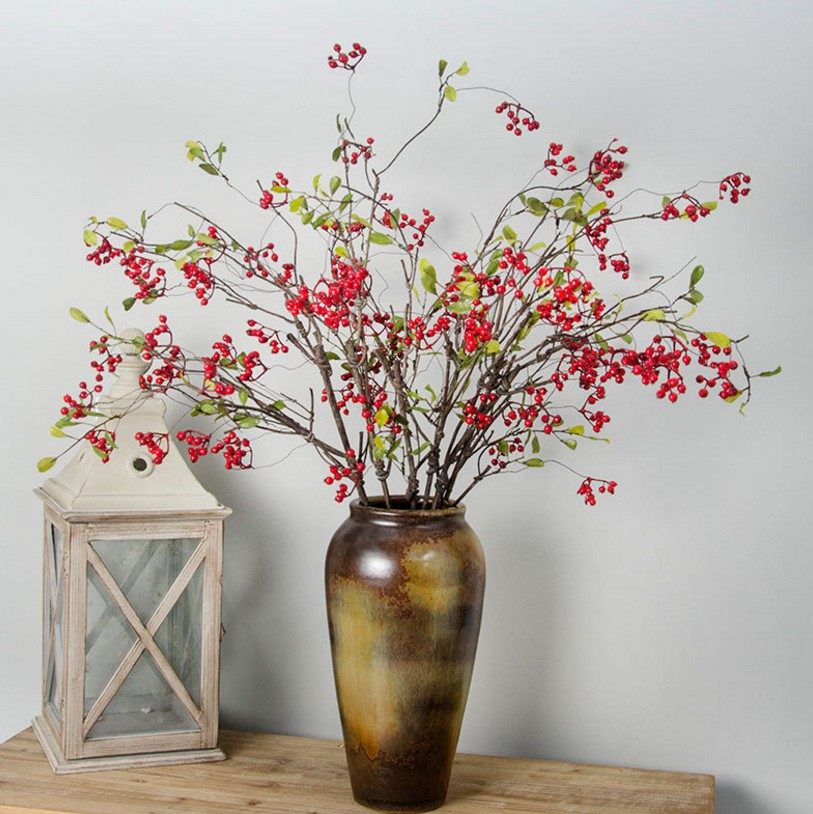 【禹涵】单支大号野石榴仿真泡沫果浆果仿真小野果插花配材红果子